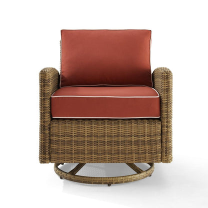 Bradenton Wicker Swivel Rocker Outdoor Chair