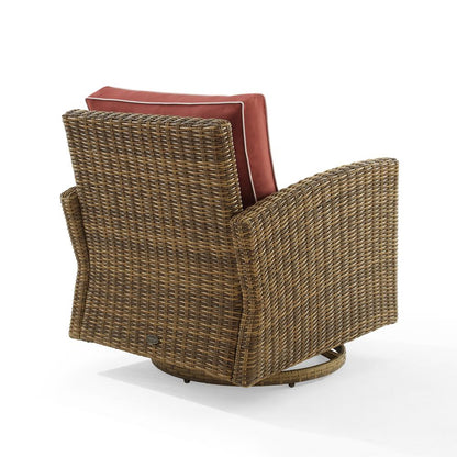 Bradenton Wicker Swivel Rocker Outdoor Chair