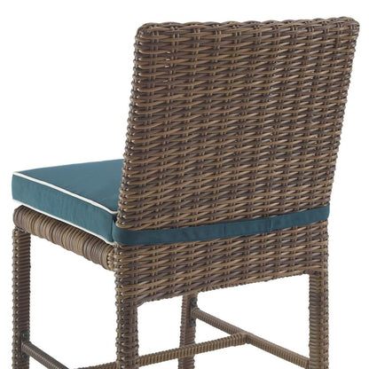 Bradenton 5Pc Wicker Outdoor Dining Set - Dining Table & 4 Dining Chairs
