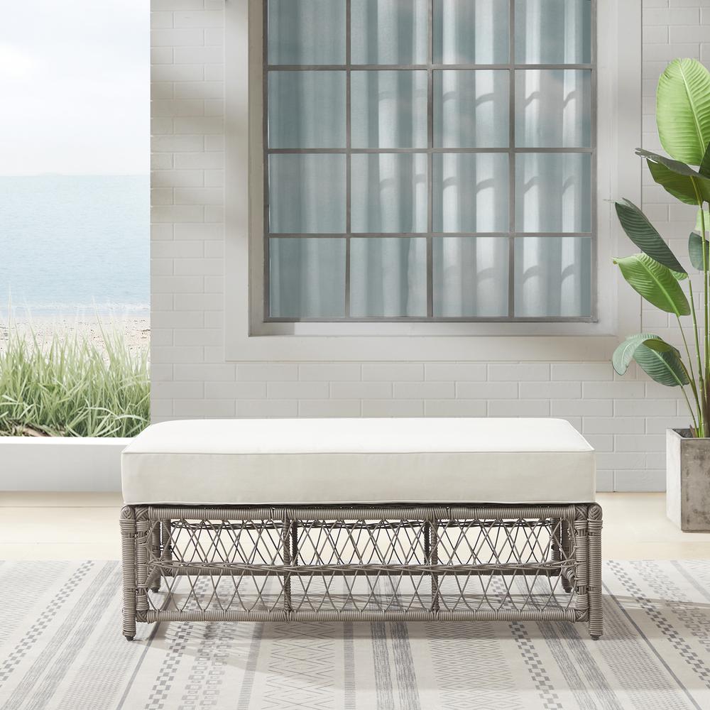 Thatcher Wicker Outdoor Coffee Table Ottoman
