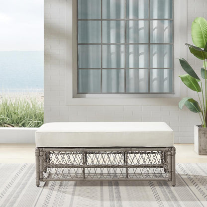 Thatcher Wicker Outdoor Coffee Table Ottoman