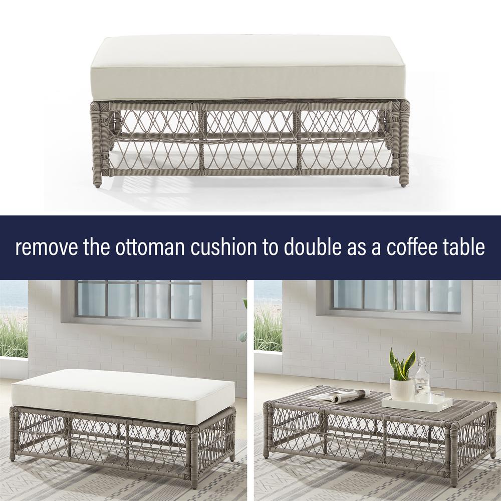 Thatcher Wicker Outdoor Coffee Table Ottoman