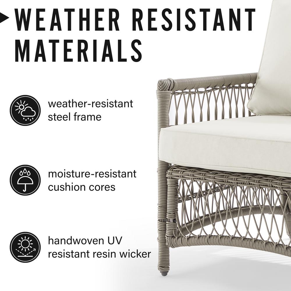 Thatcher 2Pc Outdoor Sofa Patio Furniture Set, Sofa & Coffee Table Ottoman