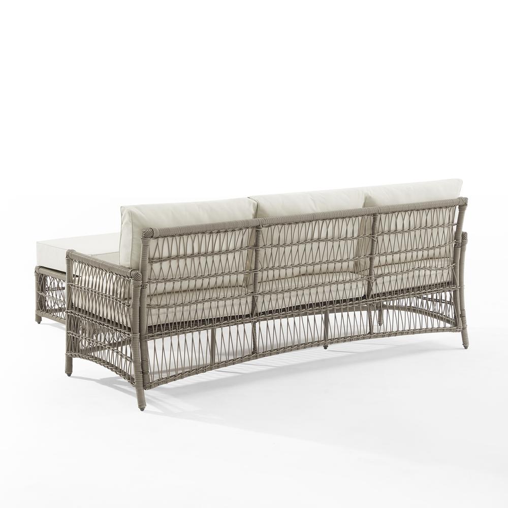 Thatcher 2Pc Outdoor Sofa Patio Furniture Set, Sofa & Coffee Table Ottoman