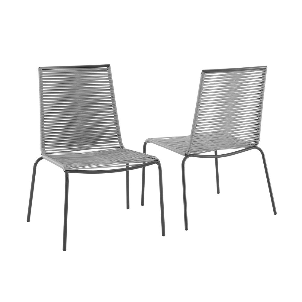 Fenton 2Pc Stackable Wicker Outdoor Chair Set - 2 Chairs