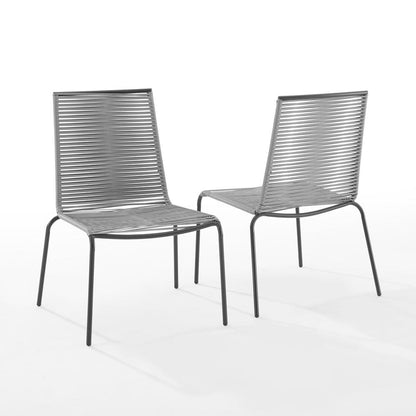 Fenton 2Pc Stackable Wicker Outdoor Chair Set - 2 Chairs