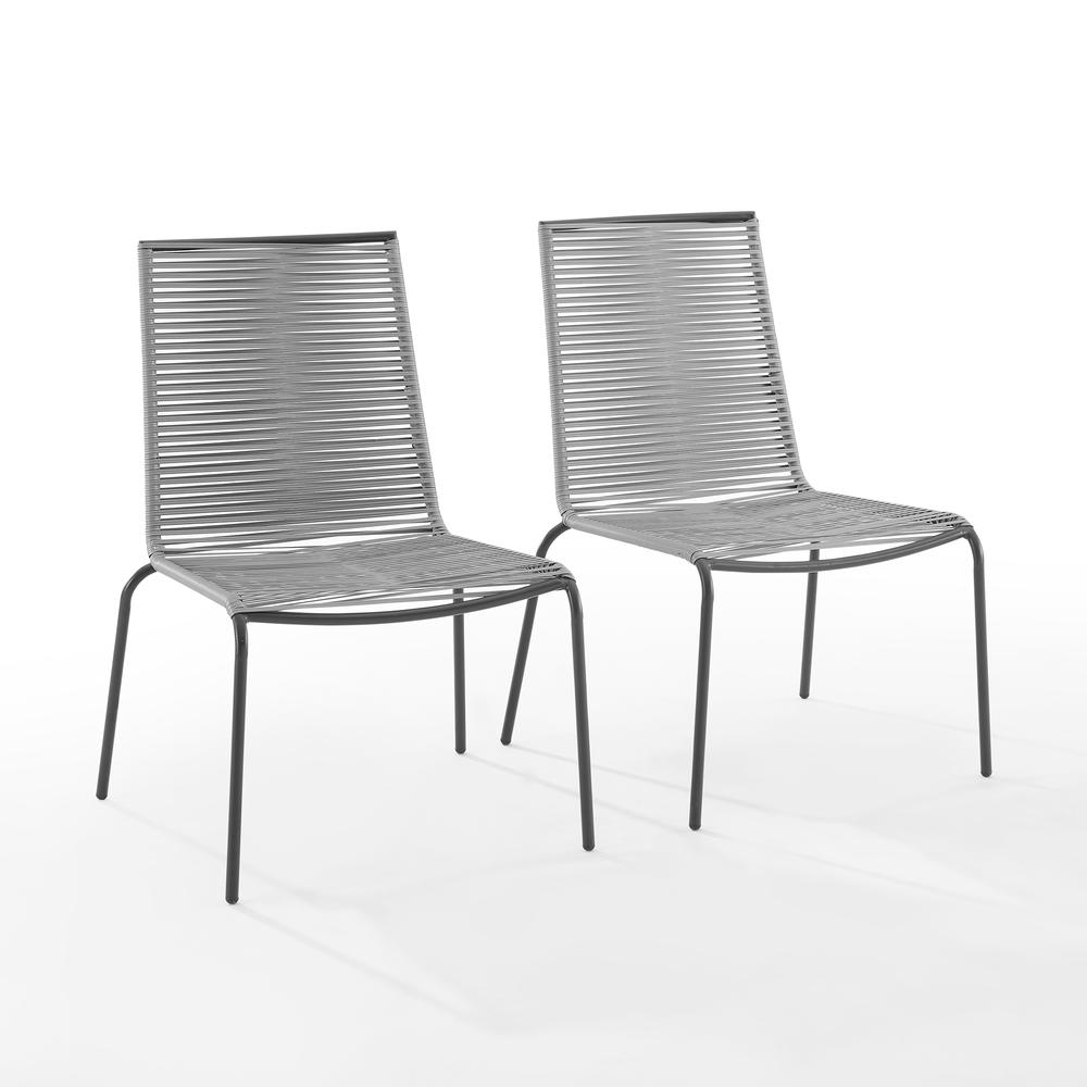 Fenton 2Pc Stackable Wicker Outdoor Chair Set - 2 Chairs