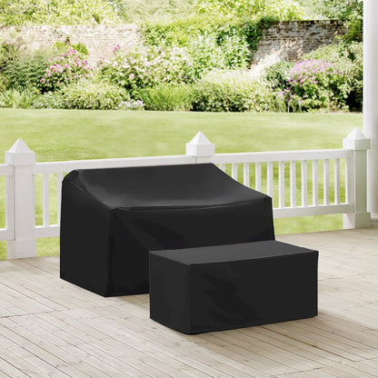 2Pc Outdoor Furniture Cover Set - Loveseat & Coffee Table