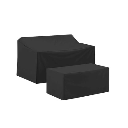2Pc Outdoor Furniture Cover Set - Loveseat & Coffee Table