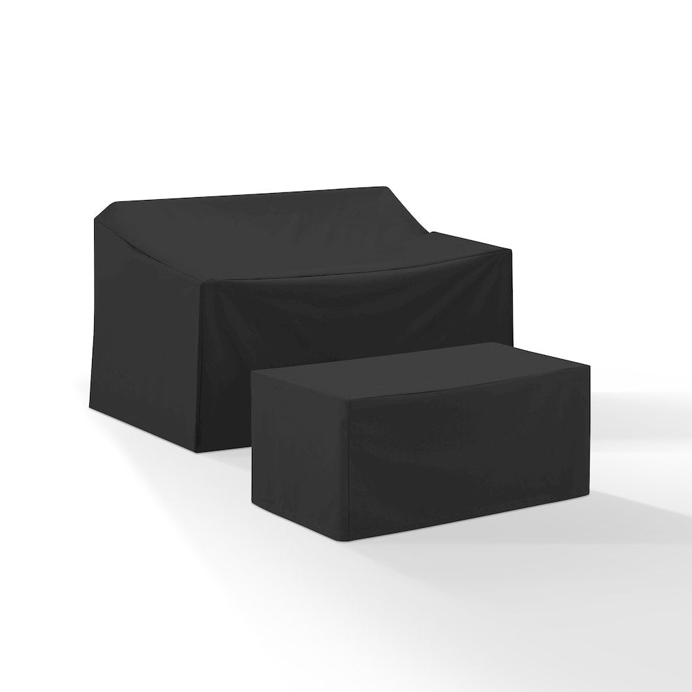 2Pc Outdoor Furniture Cover Set - Loveseat & Coffee Table