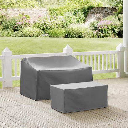 2Pc Outdoor Furniture Cover Set - Loveseat & Coffee Table