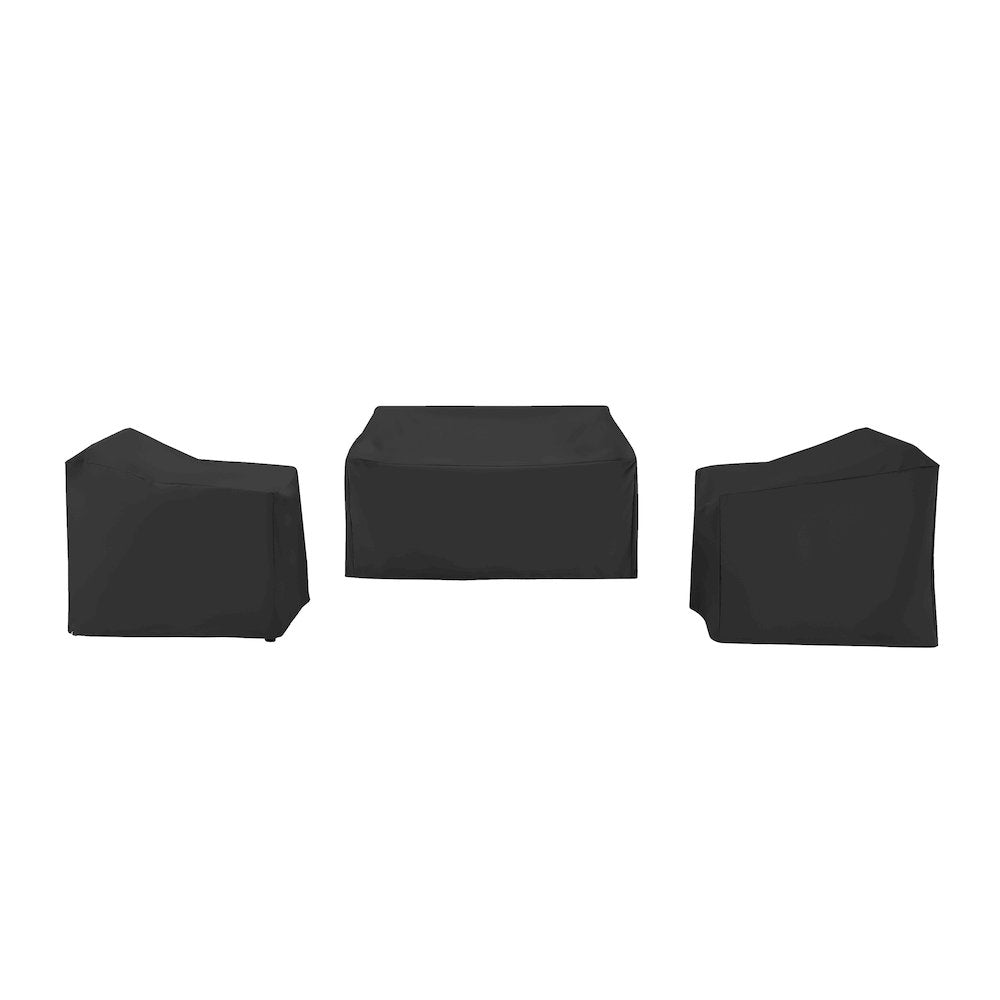 3Pc Outdoor Furniture Cover Set - Loveseat & 2 Chairs