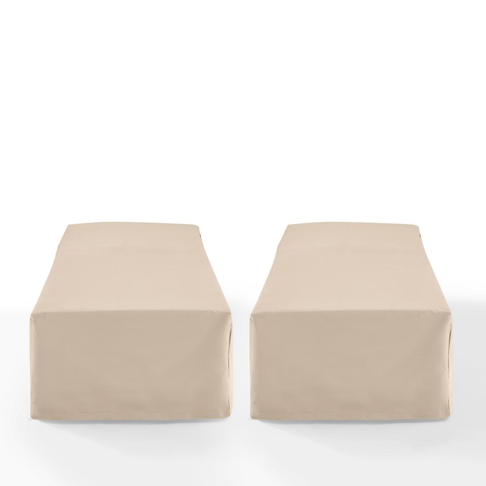 2Pc Outdoor Chaise Lounge Furniture Cover Set - 2 Chaise Lounge