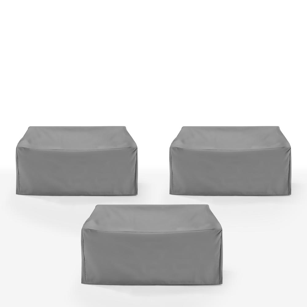 3Pc Outdoor Sectional Furniture Cover Set - 3 Loveseats