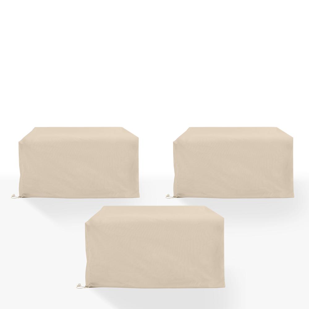 3Pc Outdoor Sectional Furniture Cover Set - 3 Loveseats