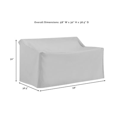 4Pc Outdoor Sectional Furniture Cover Set - 3 Loveseats & 1 Square Table/Ottoman