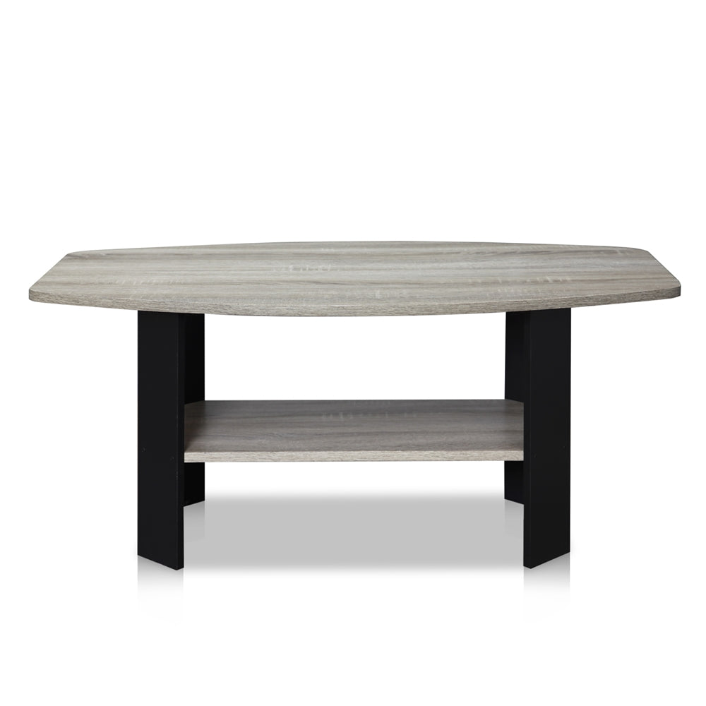 Simple Design Coffee Table, Oak Grey/Black