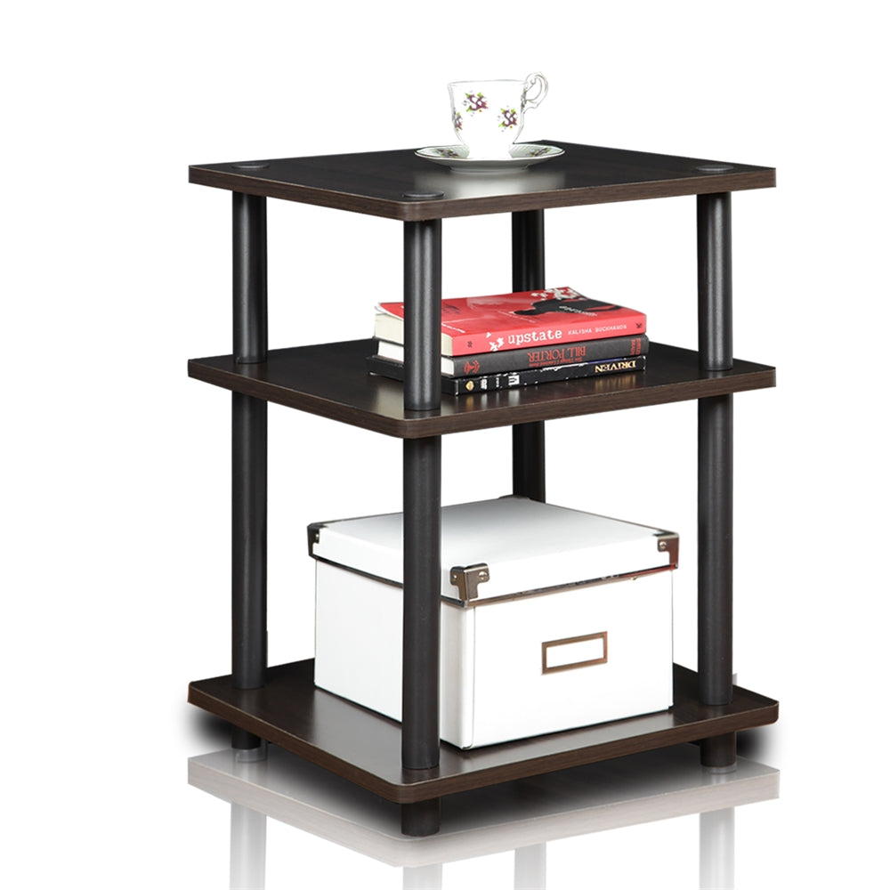 Turn-N-Tube Easy Assembly Multipurpose Shelf, Espresso