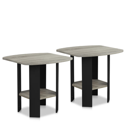 Simple Design End Table, Set of Two