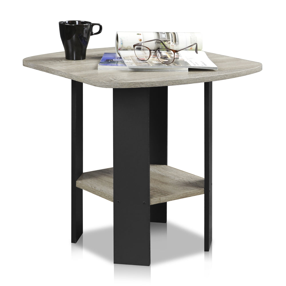 Simple Design End Table, Set of Two