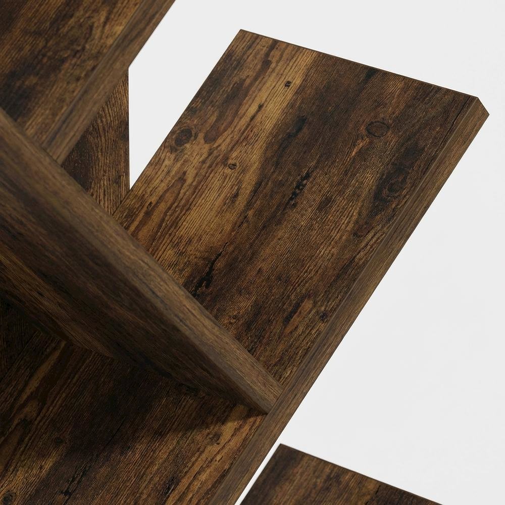Engineered Wood bookcase with open shelving for modern living spaces