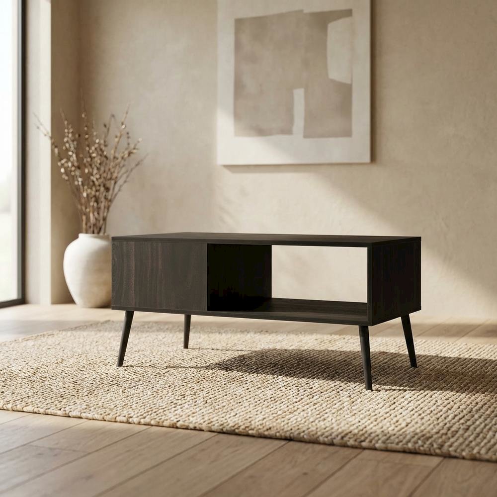 Mid Century TV Stand for TVs up to 40 inches with Engineered Wood Legs