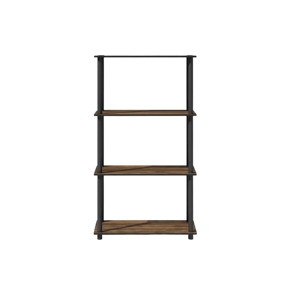 Engineered Wood bookcase with open shelving for living room organization