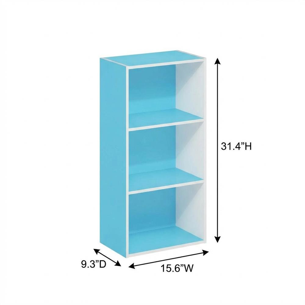 3-Tier Open Shelf Bookcase, Engineered Wood Construction for Organized Storage