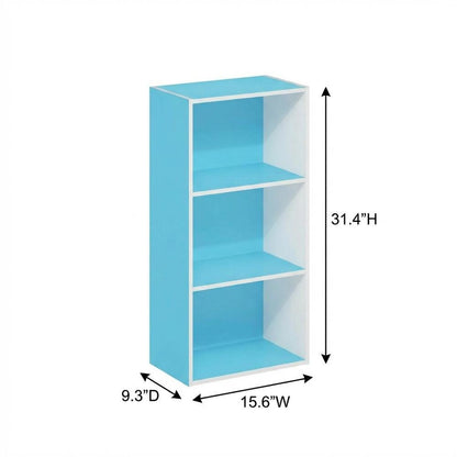 3-Tier Open Shelf Bookcase, Engineered Wood Construction for Organized Storage