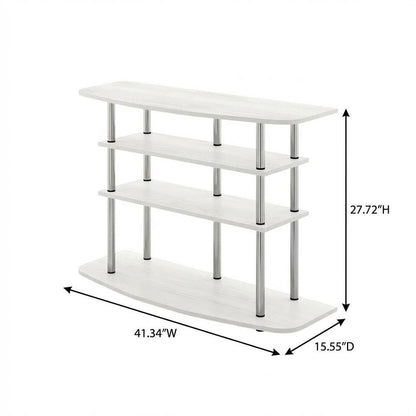 4-Tier TV Stand with Engineered Wood Store Display for up to 46-inch Screens