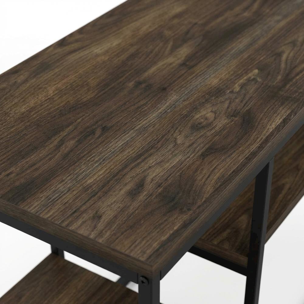 Modern TV stand, up to 50-inch TVs in Columbia Walnut finish, composite wood