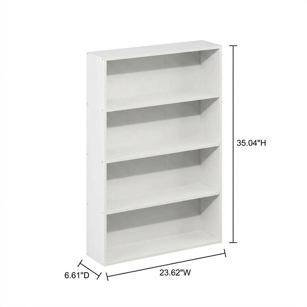 Engineered Wood Bookcase with Open Shelving for Home Office and Living Room