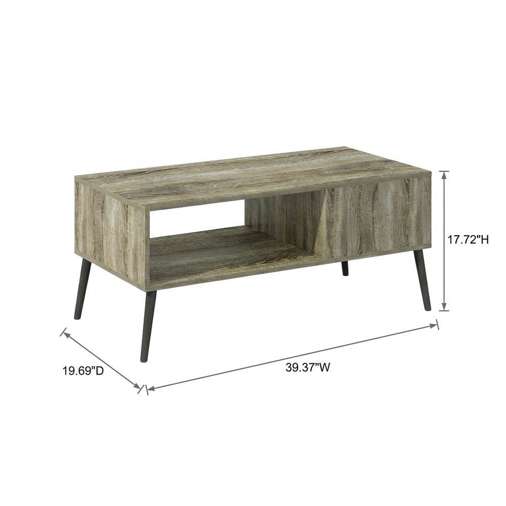 Engineered Wood Mid Century TV Stand for TVs Up to 40 with Engineered Wood Legs
