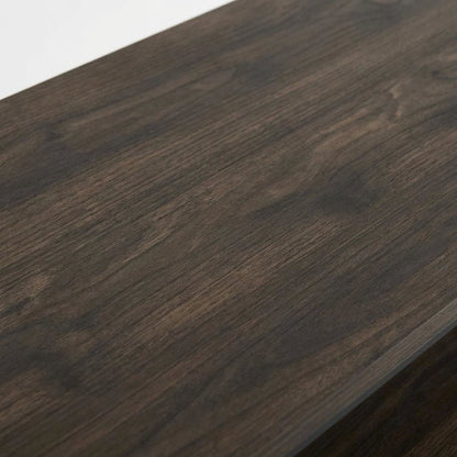 Modern TV stand in Columbia Walnut wood finish for TVs up to 65 inches