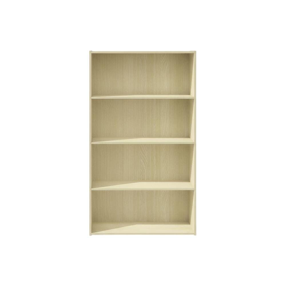 Engineered Wood Bookcase with Open Shelving for Home Office Storage
