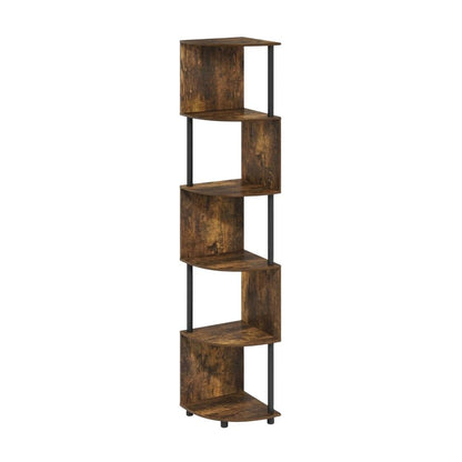 Engineered Wood Bookcase with Open Shelves and Sturdy Construction