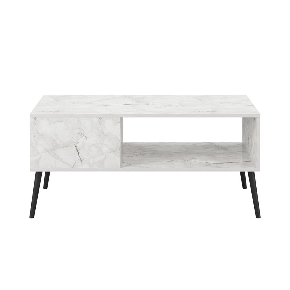 Marble TV stand for 40-inch screens with Engineered Wood legs