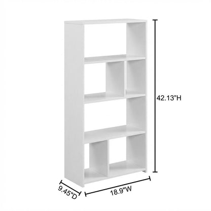 7-Cube Irregular Bookcase with Storage Organizer and Modern Design