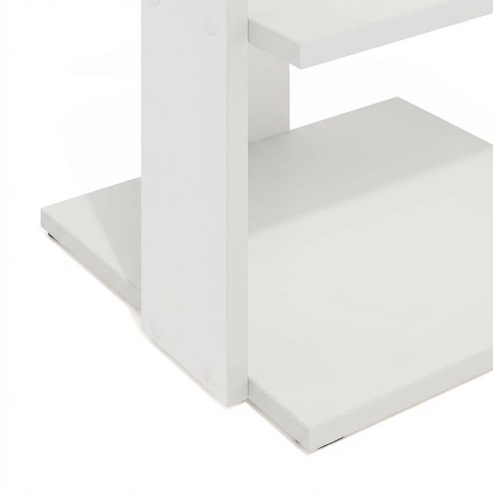 White 8-Tier Vertical Shoe Tower, Free Standing Space Saving Closet Organizer