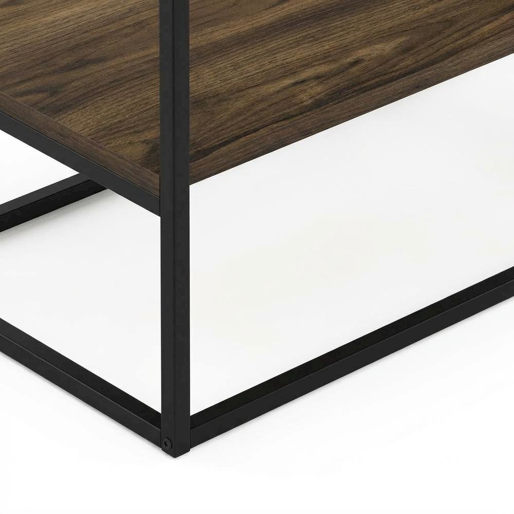 Modern TV stand in Columbia Walnut wood finish for TVs up to 65 inches
