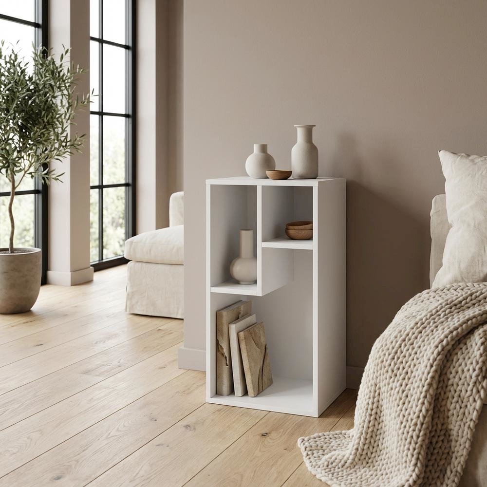 Engineered Wood Bookcase with Adjustable Shelves and Modern Design