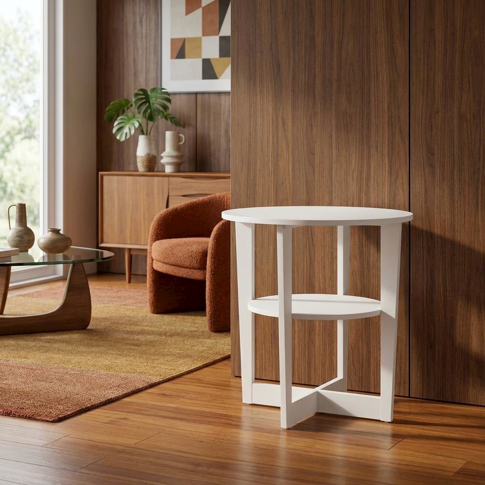 Side Table, Quality Build, Durable Engineered Wood Frame