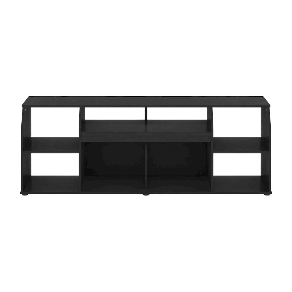 Large Engineered Wood media console with LED lighting for TV up to 65 inches