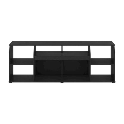 Large Engineered Wood media console with LED lighting for TV up to 65 inches
