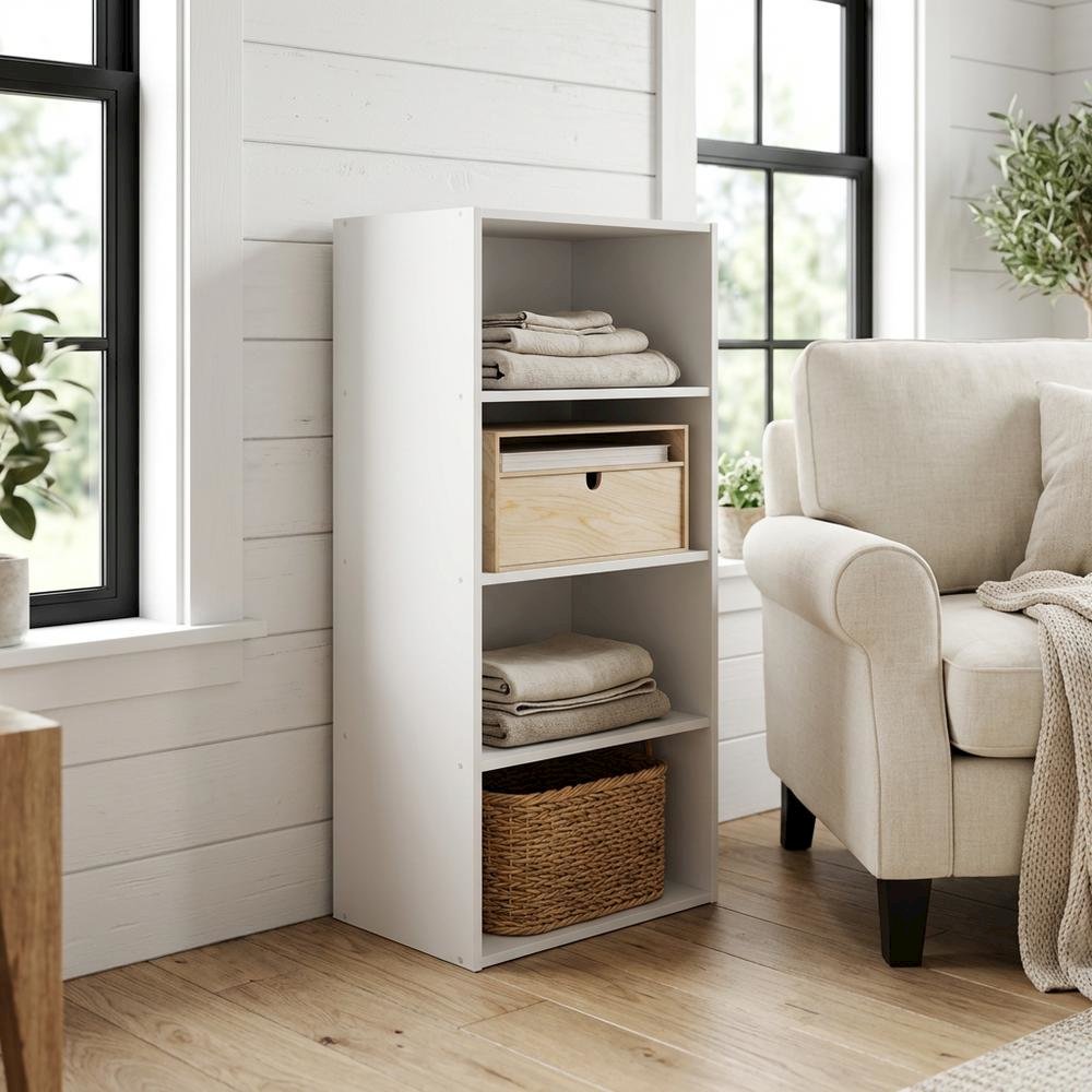 Engineered Wood bookcase with simple design for home or office storage