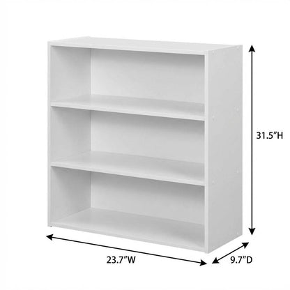 Engineered Wood bookcase with open shelving for versatile storage and display