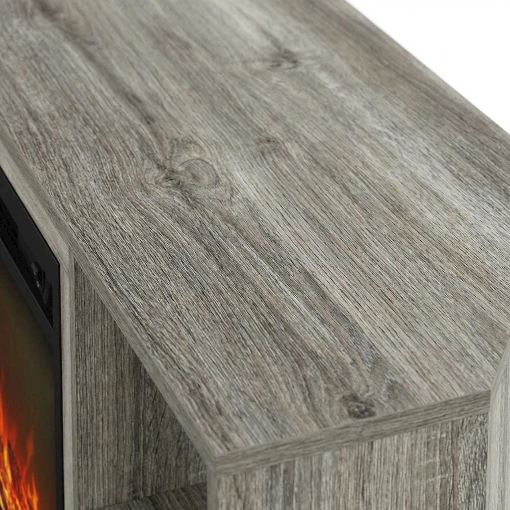 Engineered Wood TV stand with metal legs