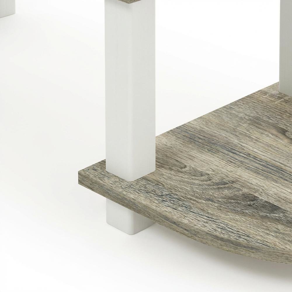 Engineered Wood TV Stand with Sonoma Oak/White Finish for Entertainment Center