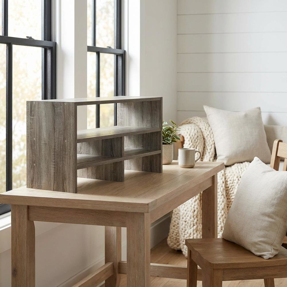 Desk Top Organizing Shelf Bookcase for Home Storage
