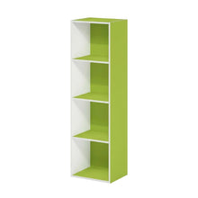 4-Tier Bookcase with Open Storage and Engineered Wood Construction